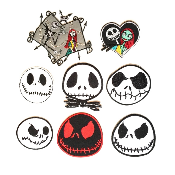 Accessories - Disney Iron On Patches, Nightmare Before Christmas